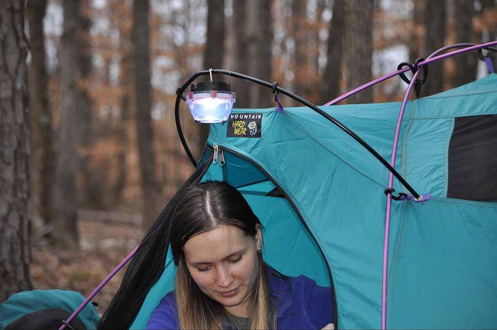 How to Hang Lights in a Camping Tent STKR Concepts