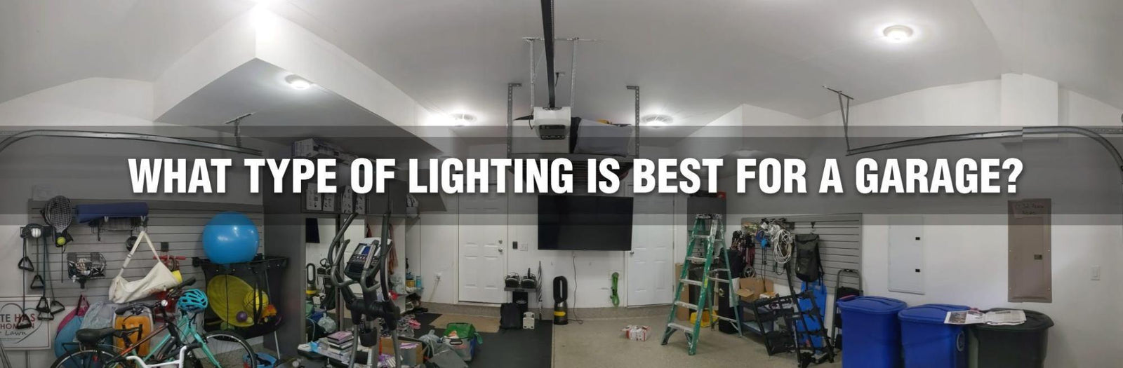 Lampe LED de garage, lumières de magasin LED 60 W pour garage, lumière  lumineuse d'atelier avec 4 panneaux réglables 