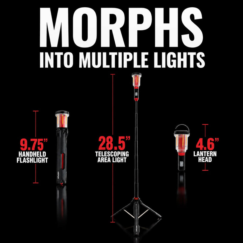 FLi-MORPHE 28" Telescoping Lantern & Flashlight
