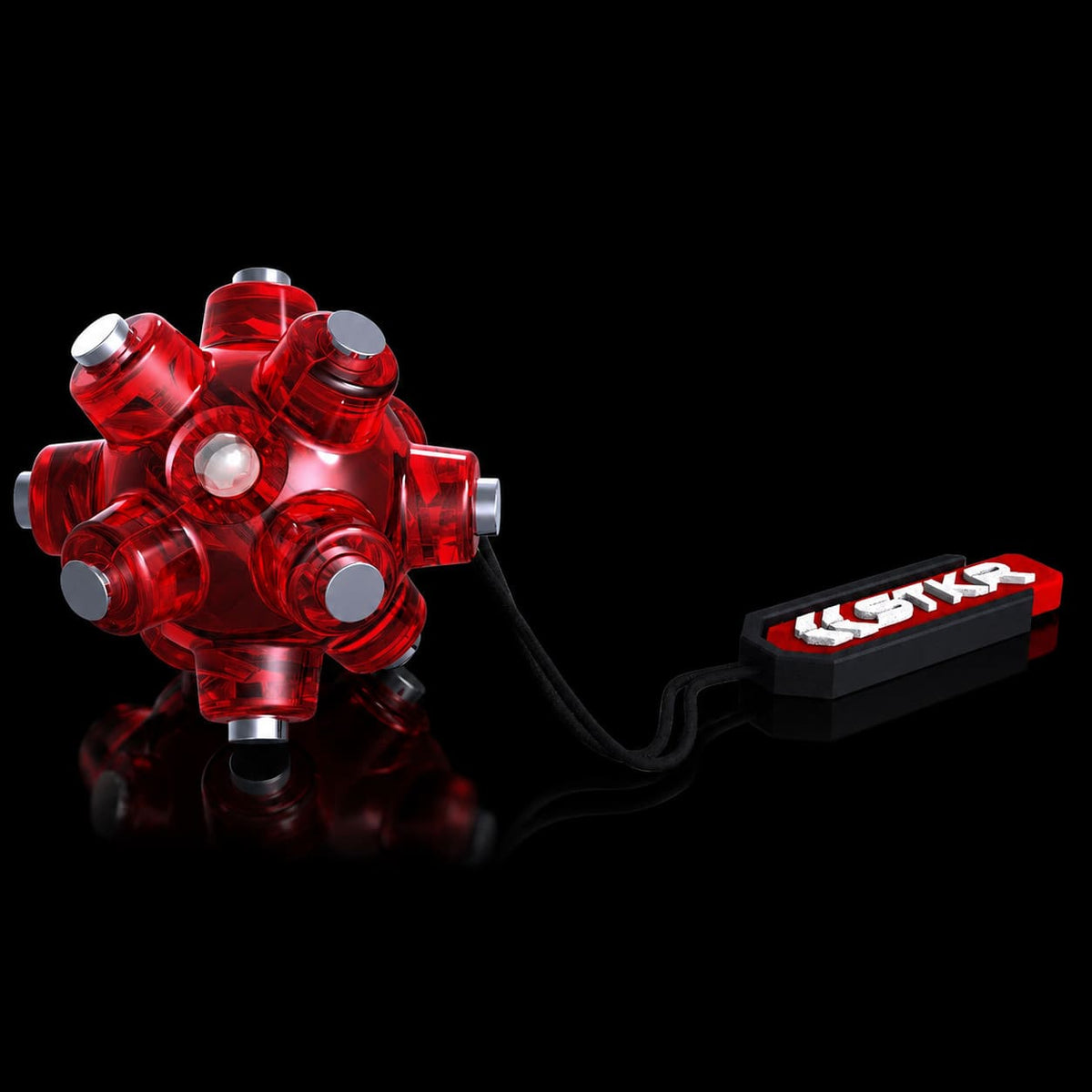LED keychain light with lanyard | Magnetic Light Mine by STKR Concepts