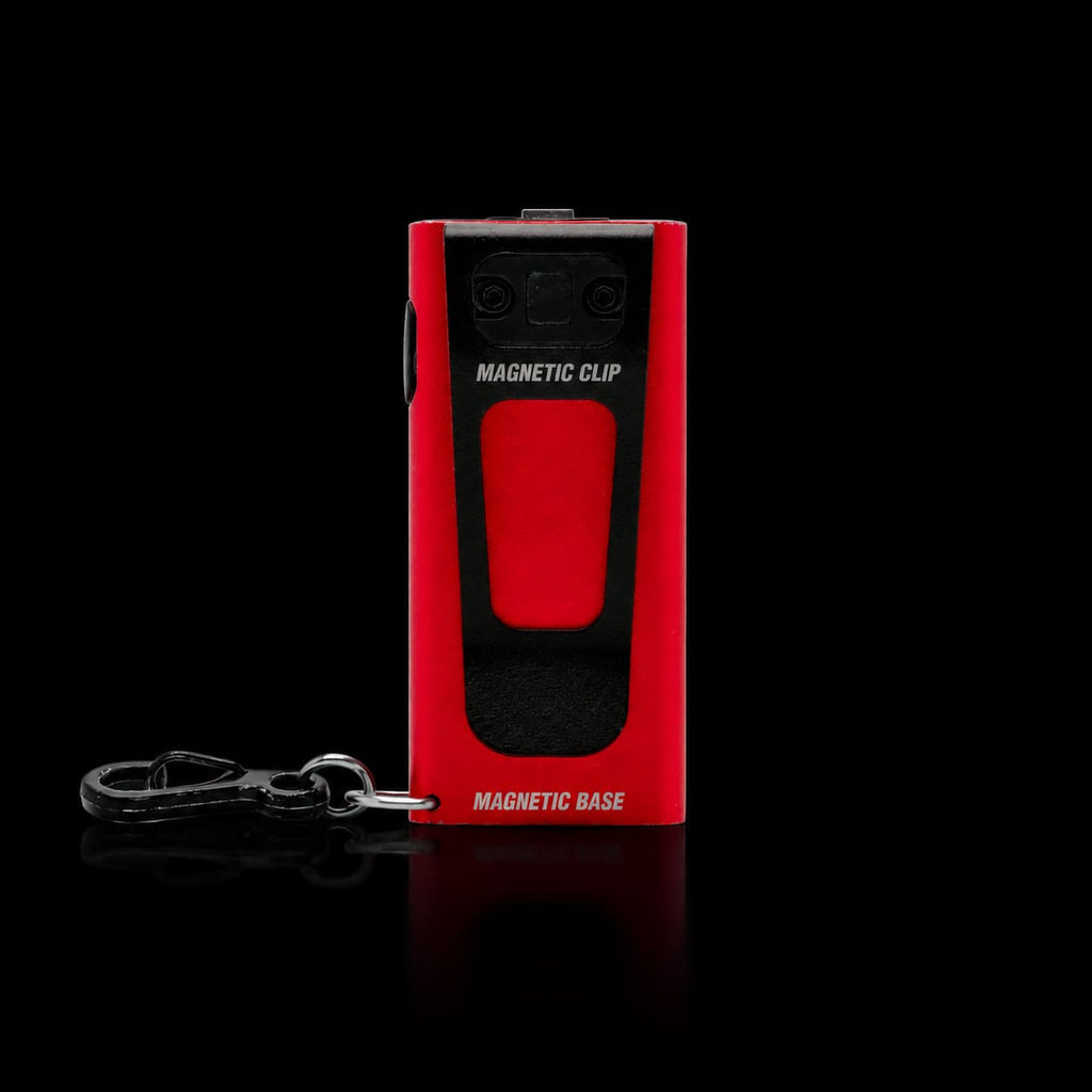 SlimJimmy Ultra-Bright Keychain Light - Red - Back