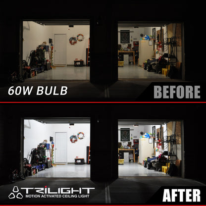 Trilight - Light Plafond de garage activé au mouvement