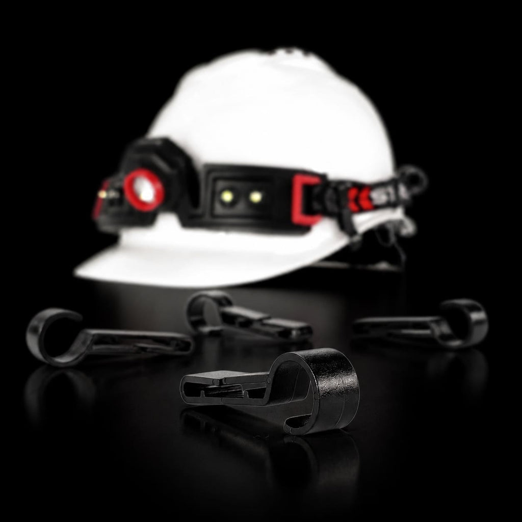 Use Headlamp Helmet Clips to mount FLEXiT Headlamp to hard hat | STKR Concepts - striker