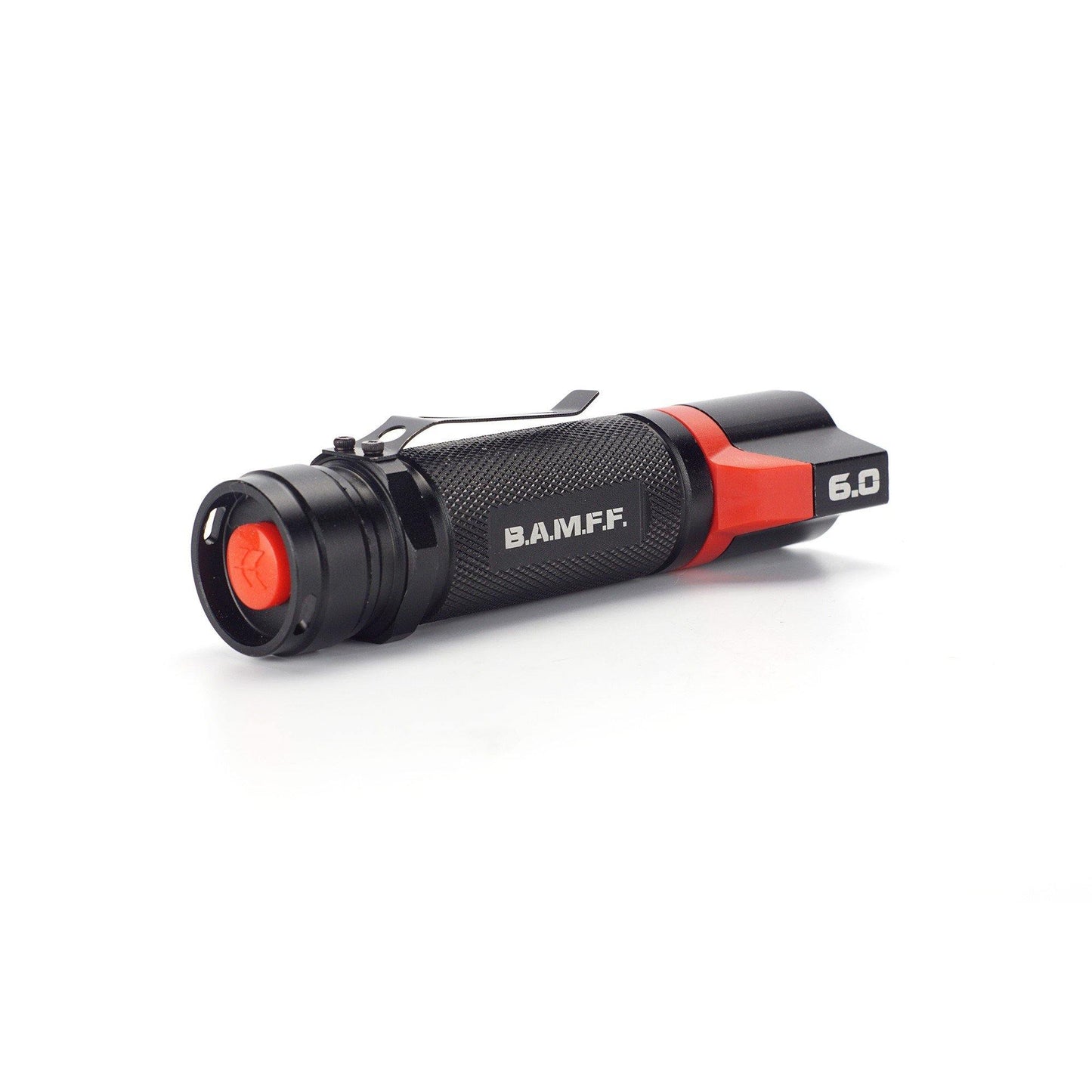 BAMFF 6.0 dual LED flashlight with tactical tail switch position | STKR Concepts - striker flashlight